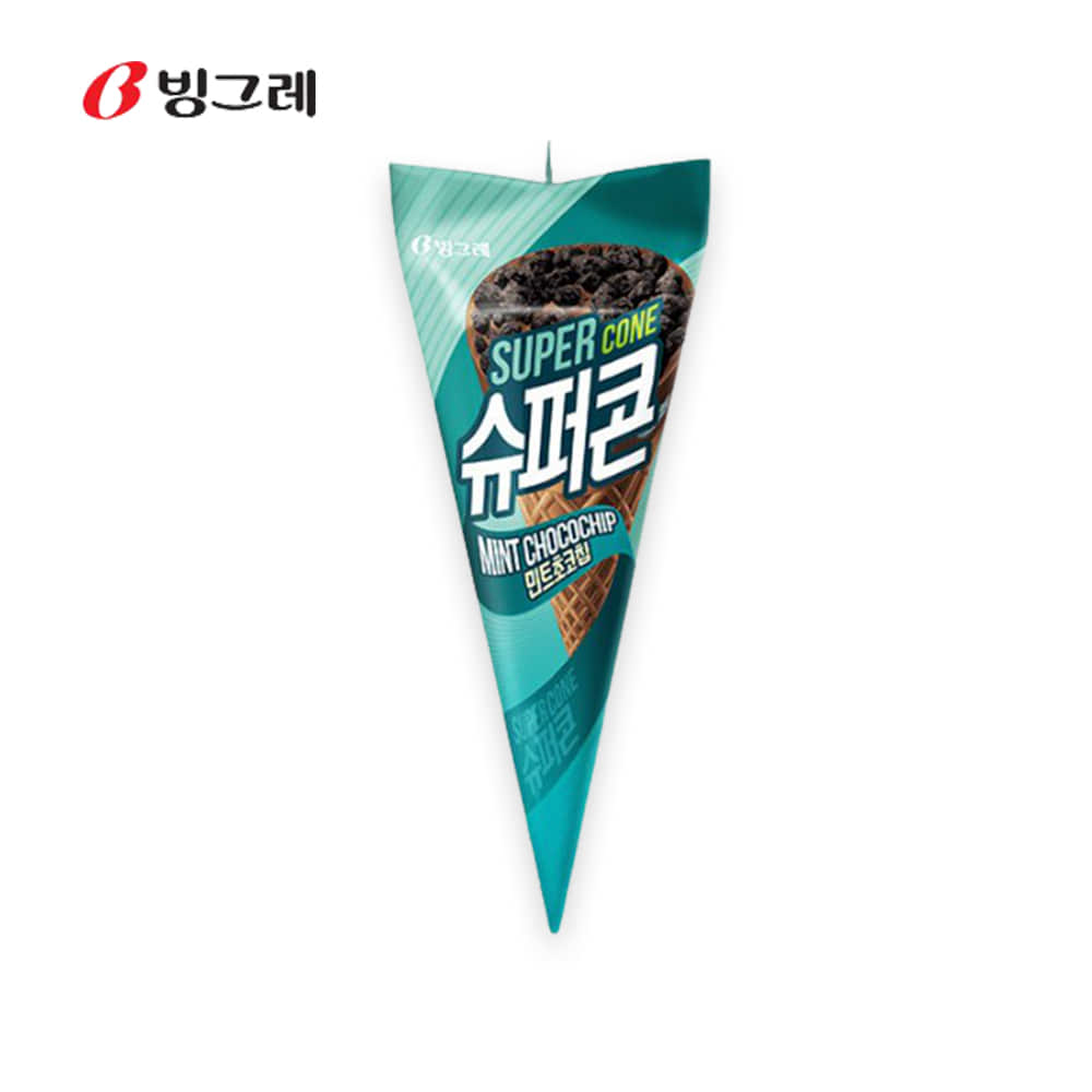 빙그레 슈퍼콘 민트초코칩 아이스크림 24개입 1박스